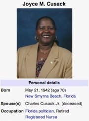 County Council member Joyce Cusack of DeLand and NSB native / Headline Surfer